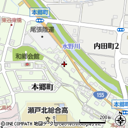 愛知県瀬戸市本郷町595周辺の地図