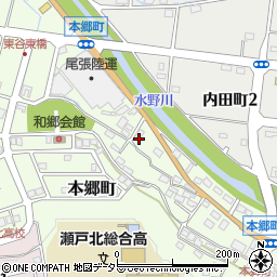 愛知県瀬戸市本郷町595-1周辺の地図