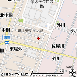 愛知県稲沢市祖父江町四貫堤外1周辺の地図