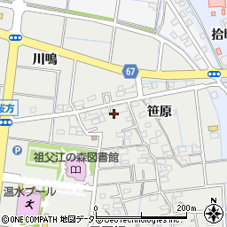 愛知県稲沢市祖父江町桜方笹原1190周辺の地図