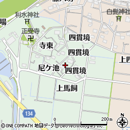 愛知県稲沢市祖父江町馬飼寺東周辺の地図