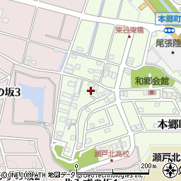 愛知県瀬戸市本郷町212周辺の地図