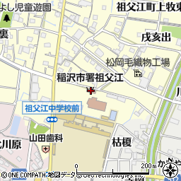 稲沢市消防署祖父江分署周辺の地図