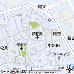 愛知県豊山町（西春日井郡）豊場（新田町）周辺の地図