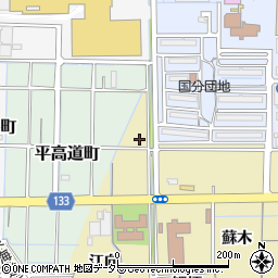 愛知県稲沢市船橋町五反田周辺の地図