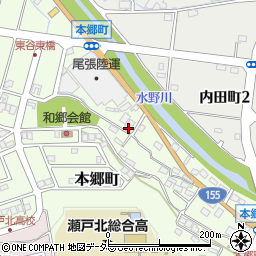 愛知県瀬戸市本郷町624周辺の地図