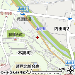 愛知県瀬戸市本郷町594周辺の地図