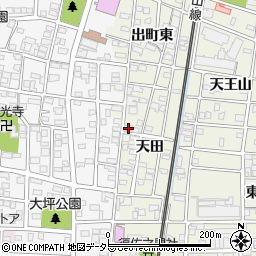 愛知県北名古屋市鹿田北天田3339周辺の地図
