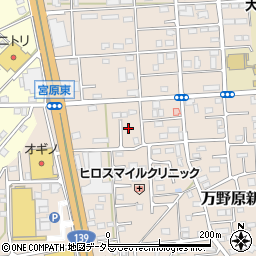 静岡県富士宮市万野原新田3754-11周辺の地図