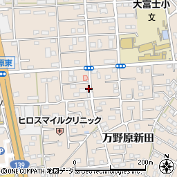 静岡県富士宮市万野原新田3906周辺の地図