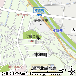 愛知県瀬戸市本郷町655周辺の地図