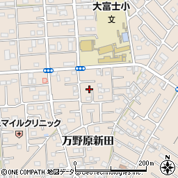 静岡県富士宮市万野原新田3981-11周辺の地図