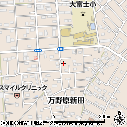 静岡県富士宮市万野原新田3981-12周辺の地図