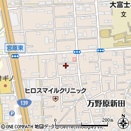 静岡県富士宮市万野原新田3902周辺の地図