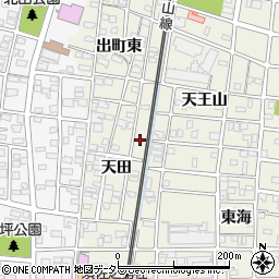 愛知県北名古屋市鹿田天田24周辺の地図