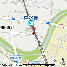 中水野駅前公衆トイレ周辺の地図