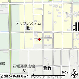 愛知県北名古屋市北野神明前77周辺の地図
