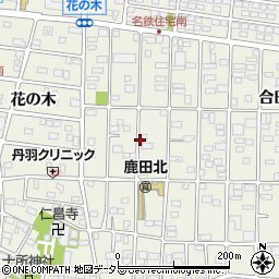 愛知県北名古屋市鹿田（永塚）周辺の地図