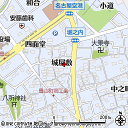 愛知県西春日井郡豊山町豊場城屋敷周辺の地図