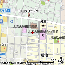 北名古屋市役所東庁舎周辺の地図