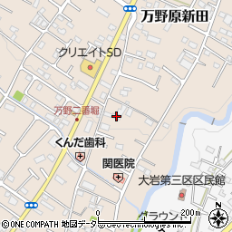 静岡県富士宮市万野原新田3098周辺の地図