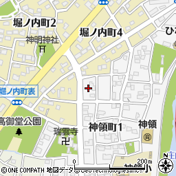 愛知県春日井市神領町1丁目23周辺の地図