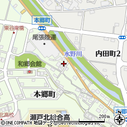 愛知県瀬戸市本郷町625周辺の地図