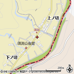 愛知県豊田市須渕町中ノ切周辺の地図