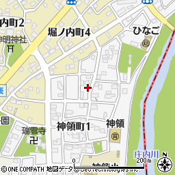 愛知県春日井市神領町1丁目21周辺の地図