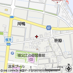 愛知県稲沢市祖父江町桜方笹原1209周辺の地図