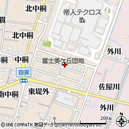 愛知県稲沢市祖父江町四貫堤外1-65周辺の地図