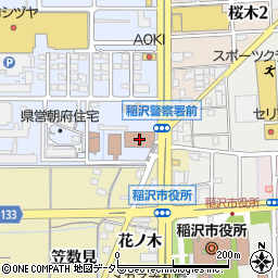 日本郵便稲沢郵便局周辺の地図