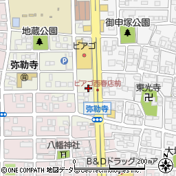 弥勒寺共栄店周辺の地図