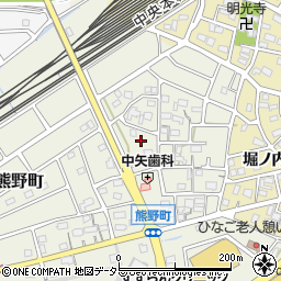 愛知県春日井市熊野町1991-7周辺の地図