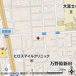 静岡県富士宮市万野原新田3895周辺の地図