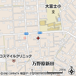 静岡県富士宮市万野原新田3885周辺の地図