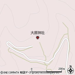 大原神社周辺の地図