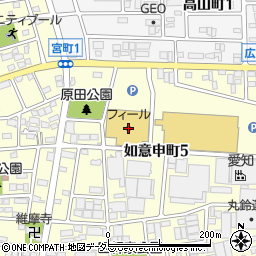 スガキヤ春日井南フィール店周辺の地図