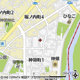 愛知県春日井市神領町1丁目21-2周辺の地図