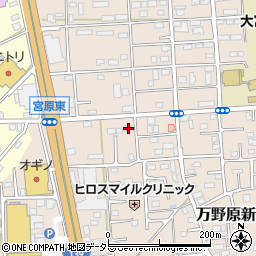 静岡県富士宮市万野原新田3755周辺の地図