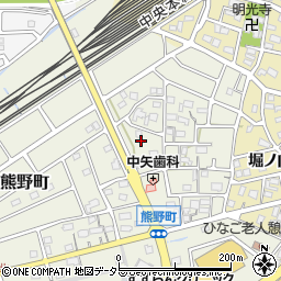 愛知県春日井市熊野町1991-8周辺の地図