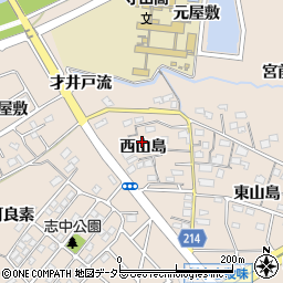 愛知県名古屋市守山区中志段味西山島周辺の地図