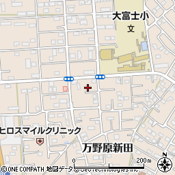 静岡県富士宮市万野原新田3886周辺の地図