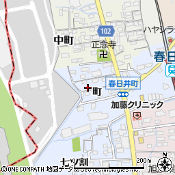 愛知県春日井市春日井町町周辺の地図
