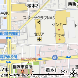 ひよこパソコン教室　稲沢校周辺の地図