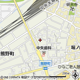 愛知県春日井市熊野町1991-10周辺の地図