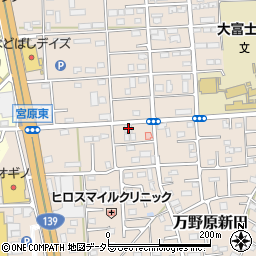 静岡県富士宮市万野原新田3896周辺の地図