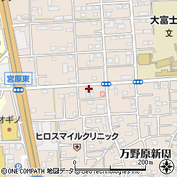 静岡県富士宮市万野原新田3896周辺の地図