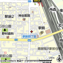 遊コム　稲沢教室周辺の地図