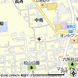 愛知県春日井市宮町中島96周辺の地図